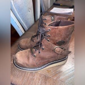 Harley Davison Darton Men’s Leather Boots Moto -size 5 1/2